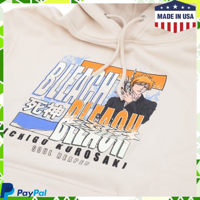 Crunchyroll Store Merch Bleach Ichigo Soul Reaper Fleece Hoodie