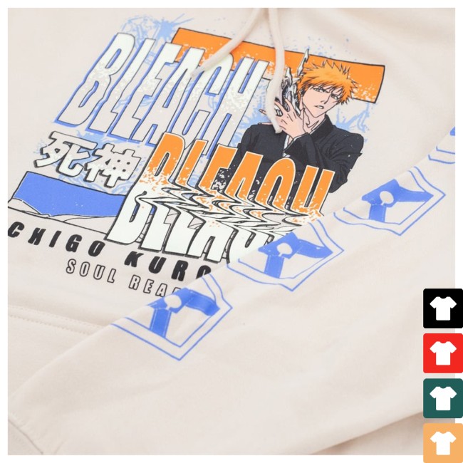 Crunchyroll Store Merch Bleach Ichigo Soul Reaper Fleece Hoodie