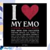 Emery Merrch Store I Love My Emo Shirt