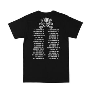 Lynyrd Skynyrd Merch Store Lfs Black Tour Shirt