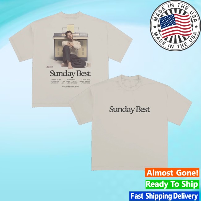 Nick Jonas Merch Store Sunday Best Tracklist Shirt