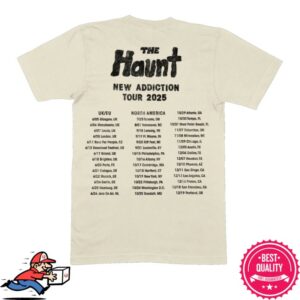 The Haunt Merch Store New Addiction Tour Shirt