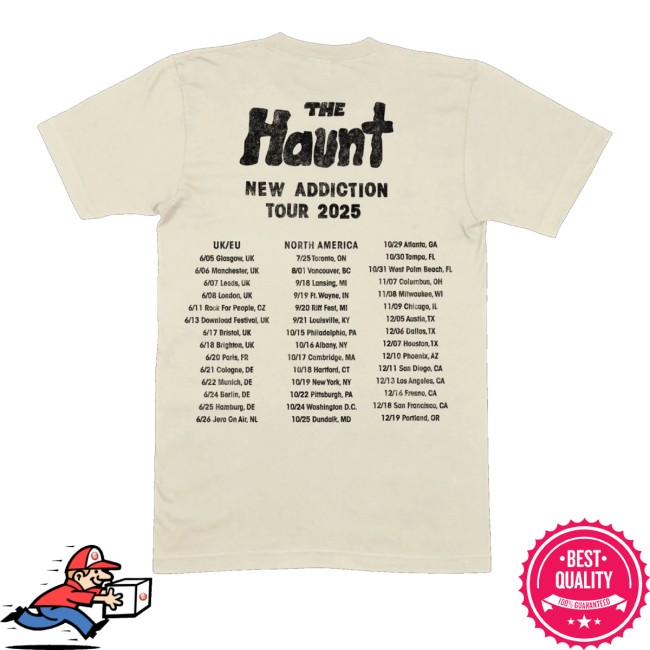 The Haunt Merch Store New Addiction Tour Shirt