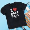 Baseballism Store Merch I Heart Baseball T-Shirt