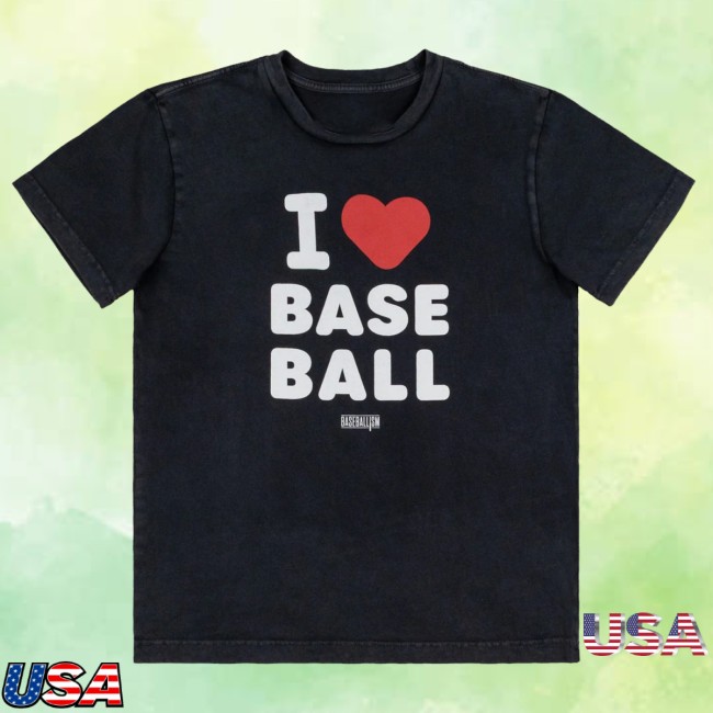 Baseballism Store Merch I Heart Baseball T-Shirt