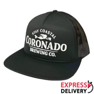 Coronado Brewing Company Store Merch Black Trucker Hat