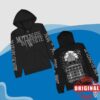 Motionless In White Store Merch Throwback Logo Zip Up Hoodie (Black)