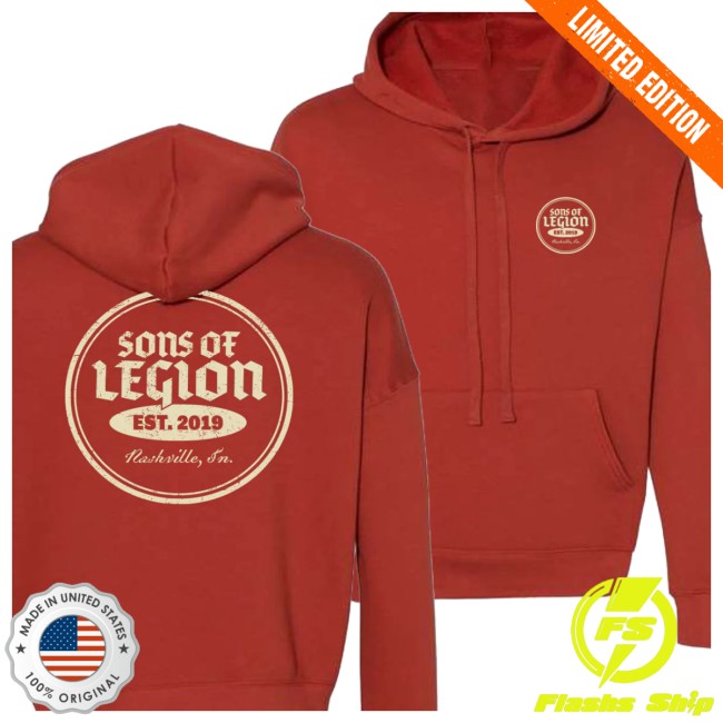 Sons Of Legion Store Merch Red Seal Hoodie