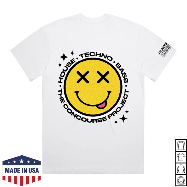 The Concourse Project Store Merch Tcp Smiley Genre Tee- White