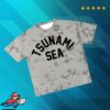 Tsunami Sea Store Merch Collegiate Crystal Silver T-Shirt