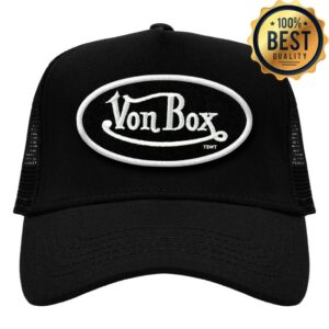 Tsunami Sea Store Merch Von Box Black Trucker Hat