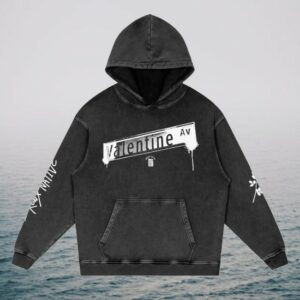 Bronx Native Merch Store Valentine Ave Lim. Ed. Snow Washed Loose Cotton Hoodie