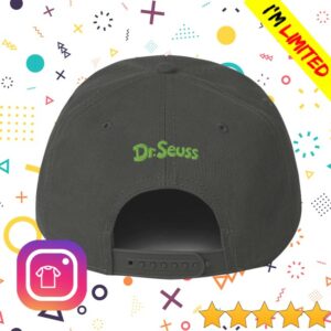 Dr Seuss Store Merch The Grinch Silhouette Embroidered Snapback