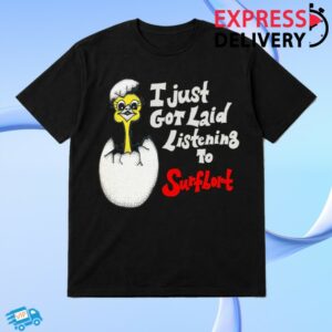 Lagoon Room Merch Surfbort Got Laid Shirt