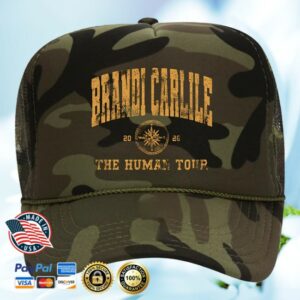 kenny brandi carlile store merch the human tour camo trucker hat