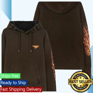 kenny el solitario mc store merch solitario flames hoodie brown wpsdd