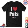 Foco Store Merch New England Patriots I Heart Pats T-Shirt