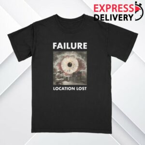 Hello Merch Store Failure Location Lost Black T-Shirt