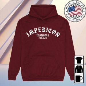 kenny impericon store merch impericon festival est 2011 burgundy hoodie