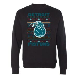 Pistons 313 Shop Store 2025-26 City Edition Fairisle Print Crewneck Sweatshirt