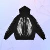 Sad Boyz Store Merch Angel Wings Zip Up Hoodie