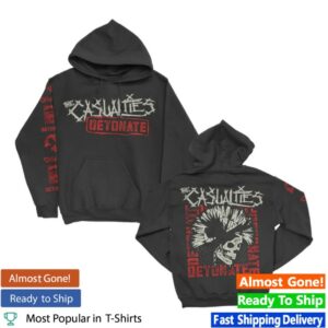 The Casualties Official Store Merch Detonate Pullover Hoodie (Black)