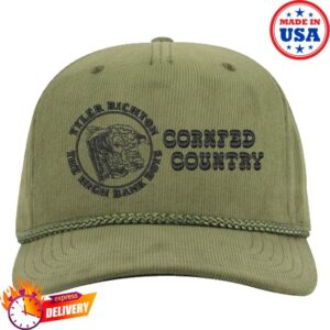 Tyler Richton & The High Bank Boys Merch Store Corn Fed Country Hat - Green Corduroy