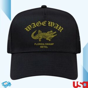 Wage War Store Merch Florida Swamp Metal Trucker Hat
