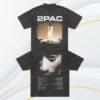 2Pac Store Merch World Wide Washed Black Shirt