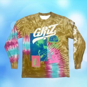 Griz Merch Store Griz Rooted In Radiance Long Sleeve In Earth Burst Tie Dye