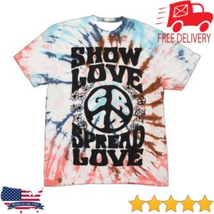 Griz Merch Store Griz Show Love Shirt In Sky Clay Swirl Tie Dye
