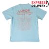 Lorde Merch Store 2025 Blue Sketch Dateback Shirt
