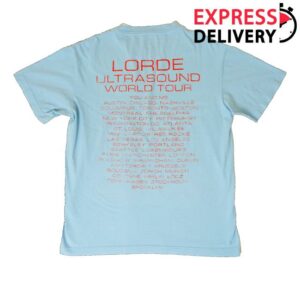 Lorde Merch Store 2025 Blue Sketch Dateback Shirt