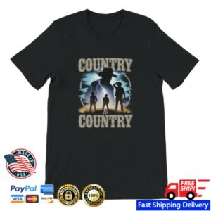 C2c Country To Country Store Merch 90S Throwback Black T-Shirt