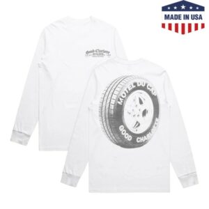 Good Charlotte Store Merch Motel Du Cap Service Center Tire Long Sleeve T-Shirt