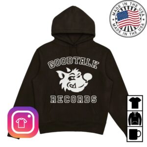 Goodtalk Store Merch Goodtalk Records Black Hoodie