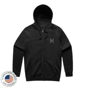 Haevn Music Store Merch 10 Year Haevn Anniversary Zipper Silhouette Hoodie