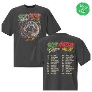 Hardcoreitalians Store Merch Italian American Baseball World Tour Oversized Tee