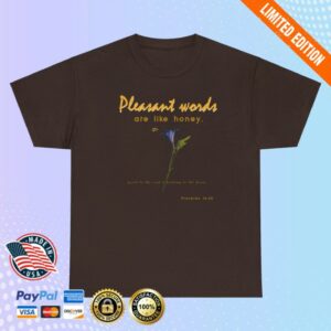 Inspirewear Store Merch Pleasant Words Unisex Heavy Cotton Tee