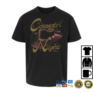 Lainey Wilson Store Merch Cowgirl Of The Night Youth T-Shirt