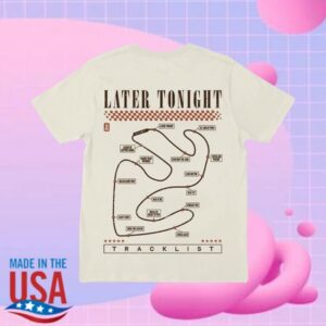 Mca Official Store Merch Later Tonight Album Tracklist Tee