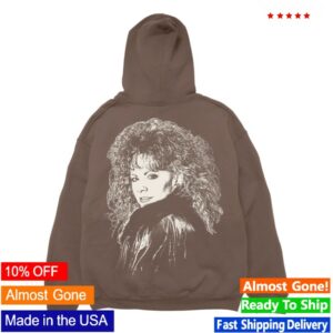 Mca Official Store Merch Reba Mcentire Brown Vintage Photo Hoodie
