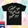 Million Dolla Motive Store Merch Get Up We Ain't Rich Yet - Black T-Shirt