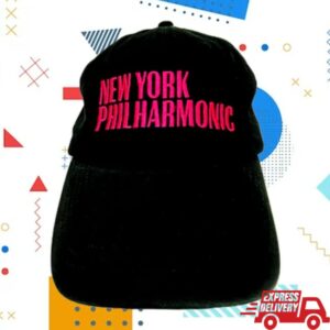Nyphil Store Merch Baseball Cap (Black With Pink Logo)
