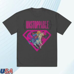 Shop Supergirl Collection Store Merch Supergirl Unstoppable Oversized Faded T-Shirt