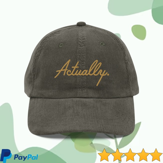 Tucker Carlson Store Merch Actually Vintage Cord Hat