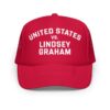 Tucker Carlson Store Merch Us Vs Lindsey Trucker Hat - Red