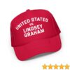 Tucker Carlson Store Merch Us Vs Lindsey Trucker Hat - Red