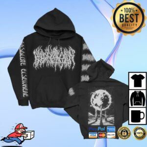 Blood Incantation Store Merch Pillar Reflective Pullover Hoodie (Black)
