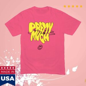 Prettymuch Store Merch Bubble Letter Pink Tee